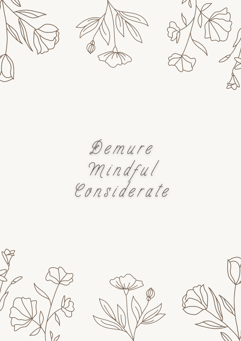 "Demure, Mindful, Considerate" Trend Poster (PDF Download)