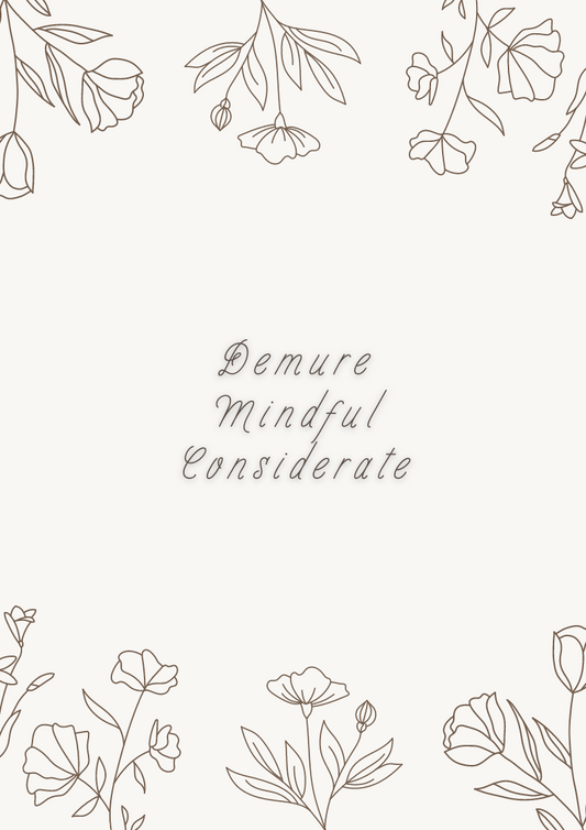 "Demure, Mindful, Considerate" Trend Poster (PDF Download)