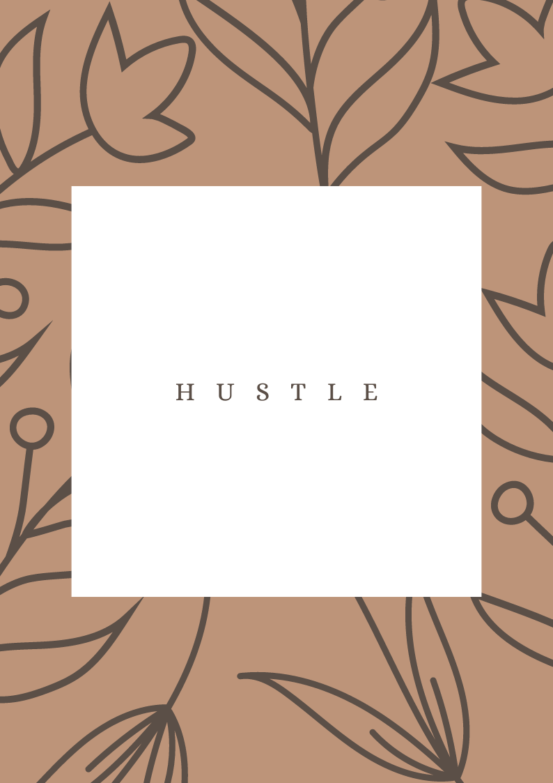 "Hustle" for Successful Women Poster (PDF Download)