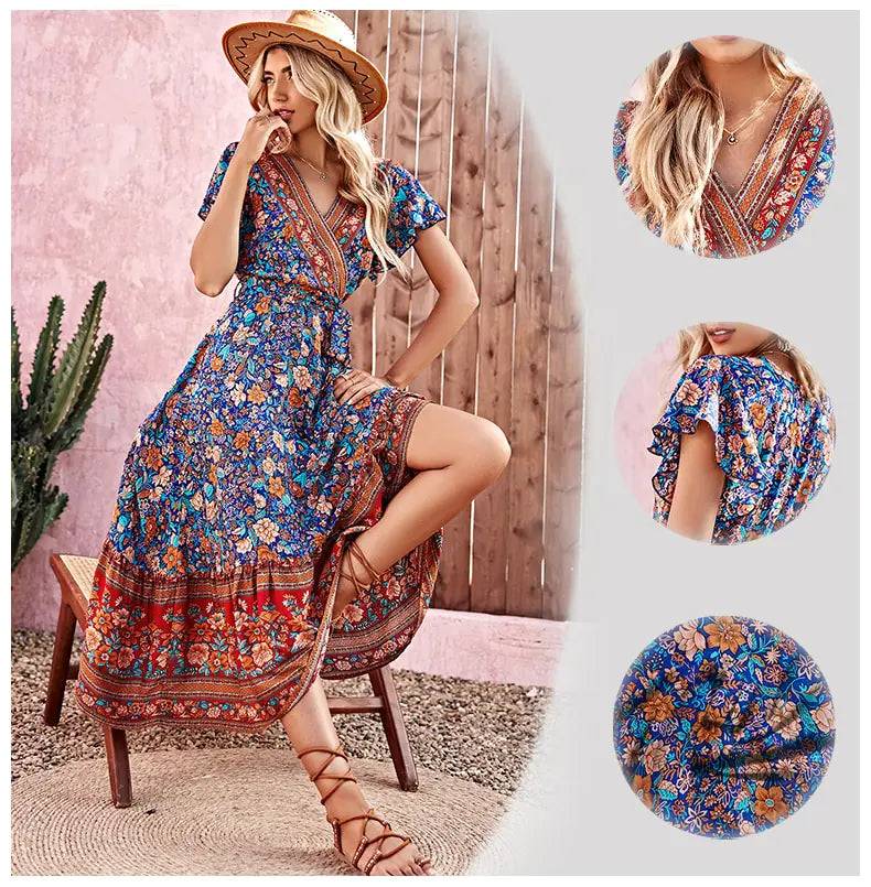 Boho Floral Maxi Dress – Effortless Elegance for Every Occasion