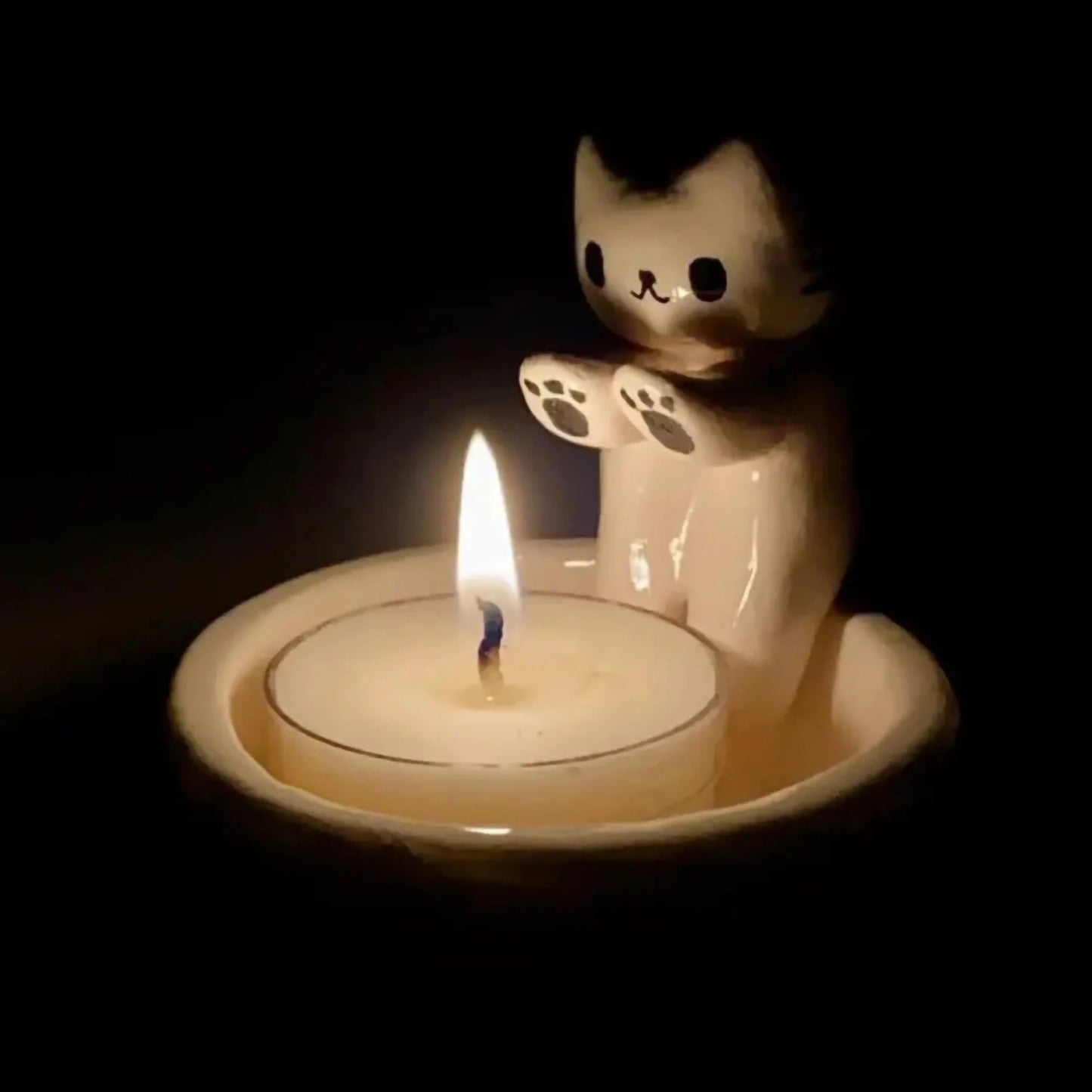 Adorable Kitty Candle Holder – Cozy Charm for Cat Lovers