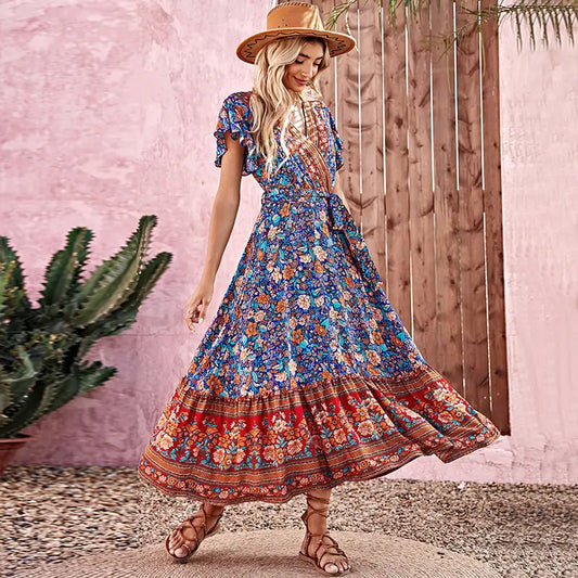 Boho Floral Maxi Dress – Effortless Elegance for Every Occasion